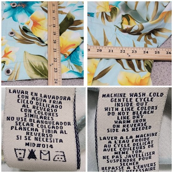 Carribean Joe Womens Multicolor Floral‎ Long Sleeve Button Up Jacket Size 2X - Picture 7 of 8